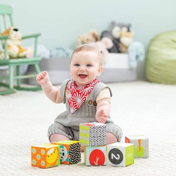 INFANTINO Colors & Numbers Bath Blocks
