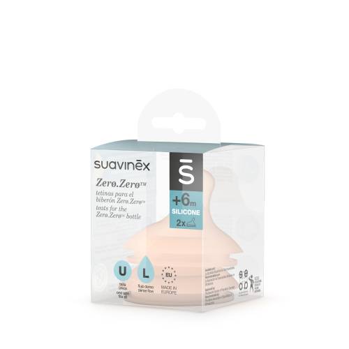 SUAVINEX Zero.Zero Teat +6m Large Flow - Fair