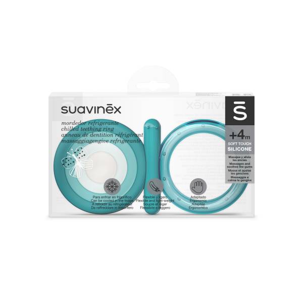 SUAVINEX Silicone Teether +4m - Blue