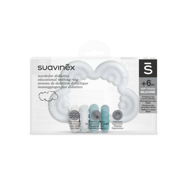 SUAVINEX Silicone Teether +6m - Blue