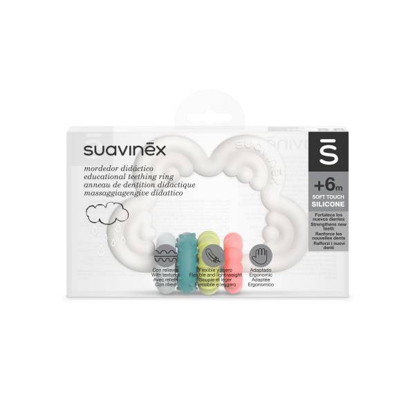 SUAVINEX Silicone Teether +6m - Multi Colours