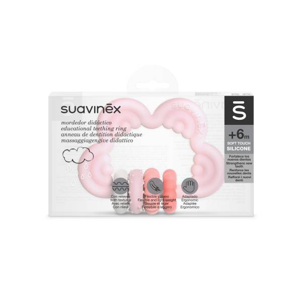 SUAVINEX Silicone Teether +6m - Pink