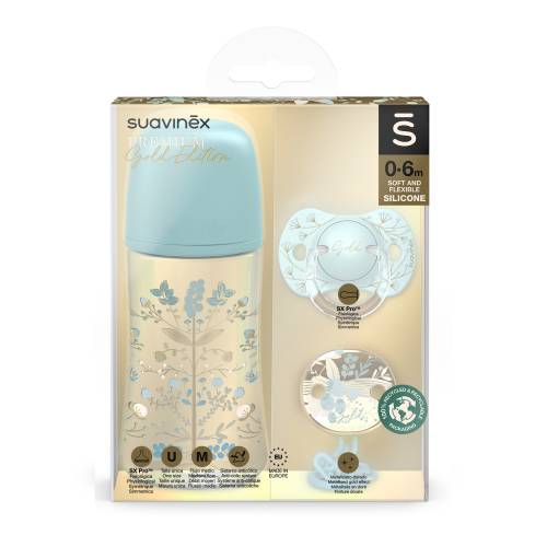 SUAVINEX Bottle Set 270ml Gold - Blue