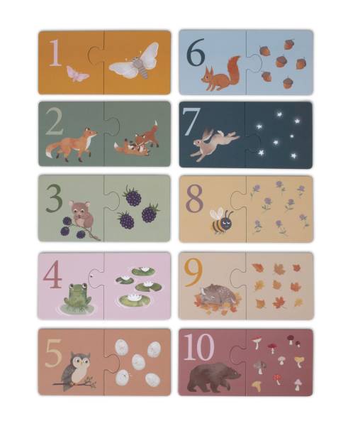 FILIBABBA Counting Puzzle - Nordic Animals