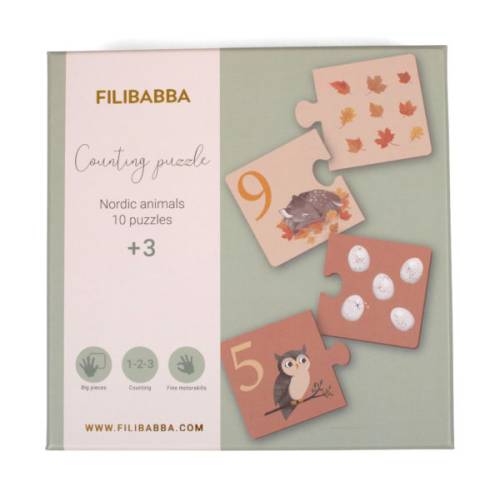 FILIBABBA Counting Puzzle - Nordic Animals