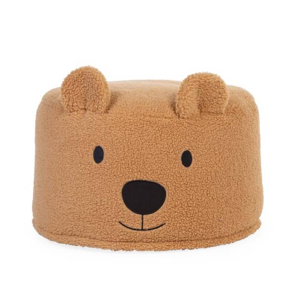 CHILDHOME Teddy Bear Pouf 40cm - Teddy Beige