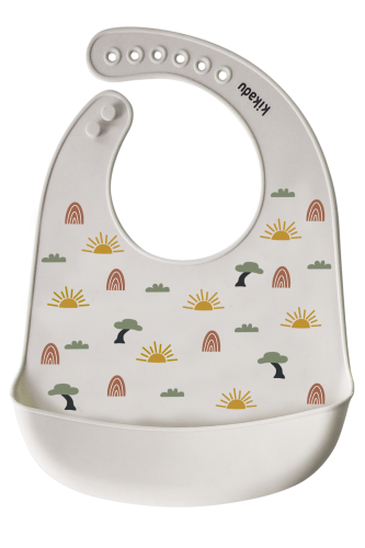 KIKADU Silicone Bib - Giraffe Nature