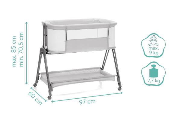 FILLIKID Bedside Crib Dream - Stone S