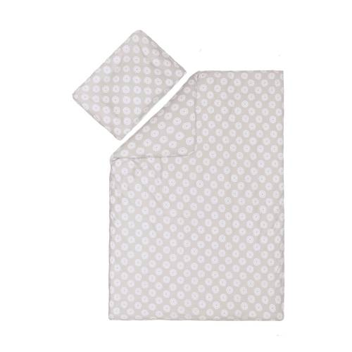 FILLIKID Bed Set Jersey 100x135/40x60 - Circles Grey