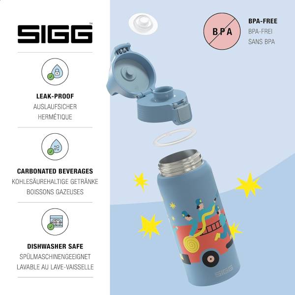 SIGG Bottle 0.5 Shield Therm Kids - Pompiers