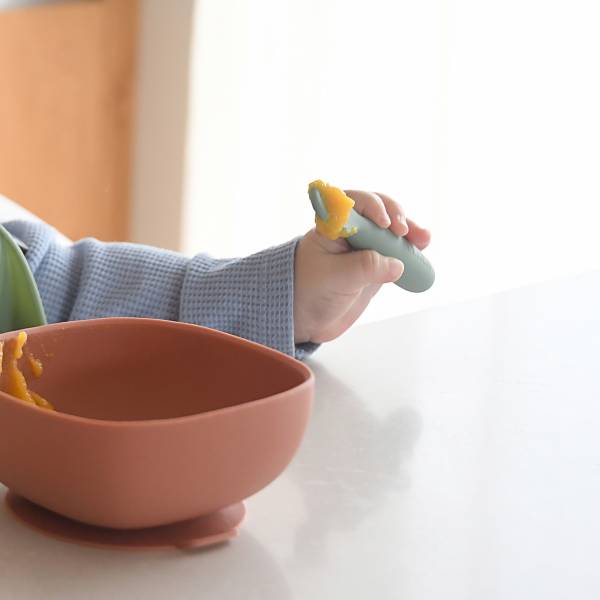 BEABA PreSpoon set of 2 - SageGreen/Velvet Grey