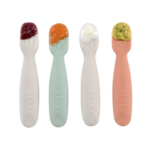 BEABA PreSpoon set of 2 - SageGreen/Velvet Grey
