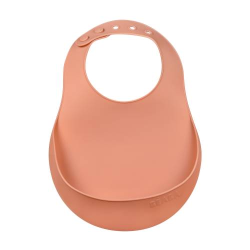 BEABA Silicone Bib - Terracotta