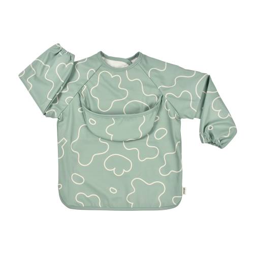 BEABA Removable Sleeve Bib 2in1 - Sage Green