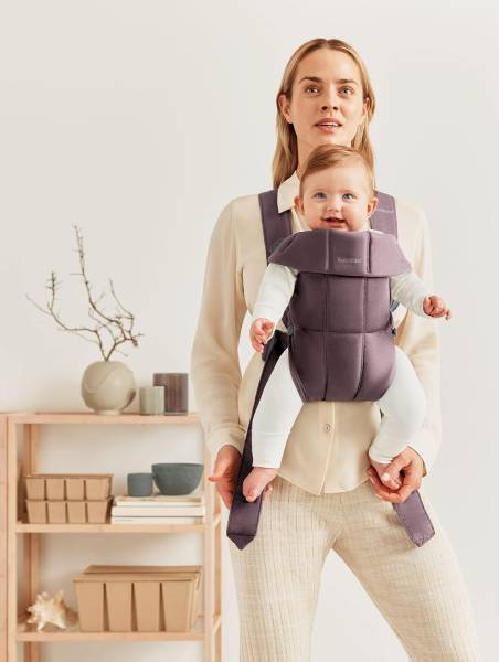 BABYBJORN Carrier Mini - Cotton Dark Purple S