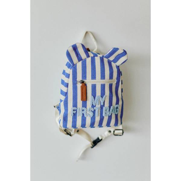 CHILDHOME Kids My First Bag - Stripes Electric Blue