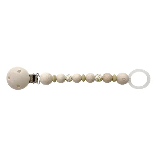 KIKADU Pacifierclip - Waterprint/Dark Grey