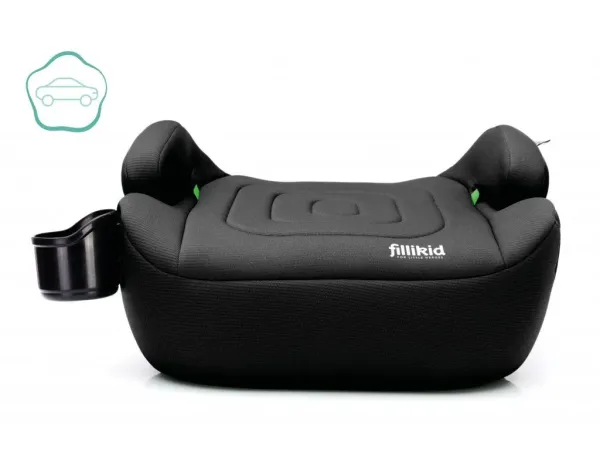 FILLIKID Car Booster Seat Flip with adj Isofix - Black