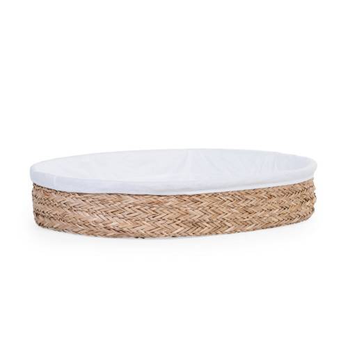 CHILDHOME Changing Basket Natural+Mattress 70x50 - Seagrass 