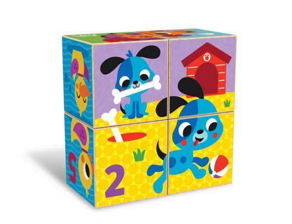 KIDS HITS Wooden Puzzle Blocks - Counting Farm