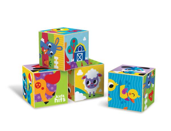 KIDS HITS Wooden Puzzle Blocks - Counting Farm