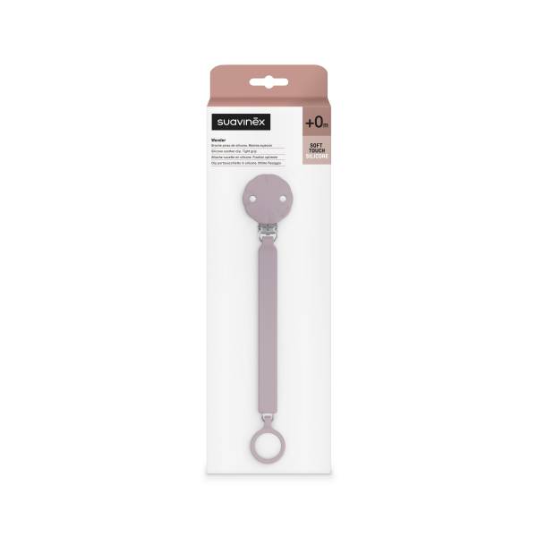 SUAVINEX Wonder Soother Silicone CLIP - Mist Lavender