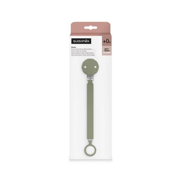 SUAVINEX Wonder Soother Silicone CLIP - Hedge Green