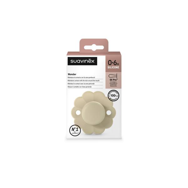 SUAVINEX Wonder Soother 0-6m - Whitecap Grey 