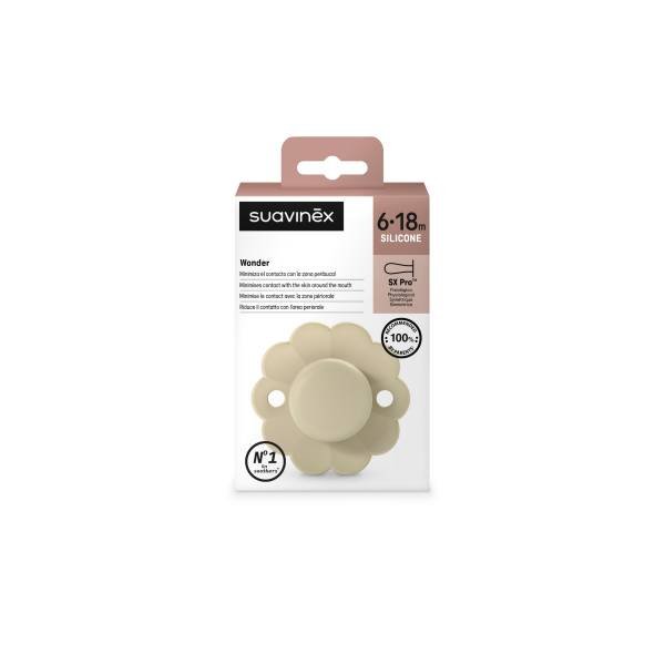SUAVINEX Wonder Soother 6-18m -White Grey 