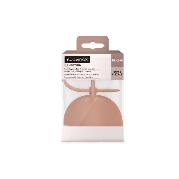 SUAVINEX Colour Essence Soother Silicone CASE - Brick Red