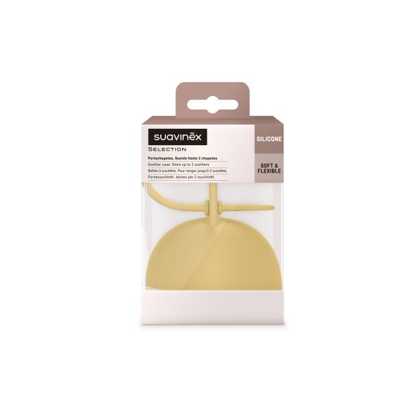 SUAVINEX Colour Essence Soother Silicone CASE - Mustard