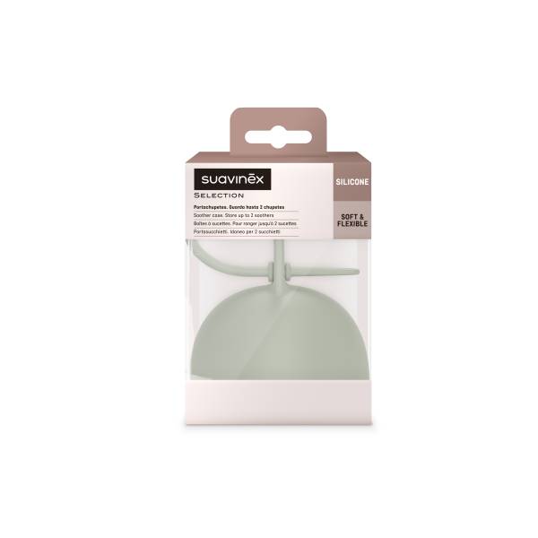 SUAVINEX Colour Essence Soother Silicone CASE - Green