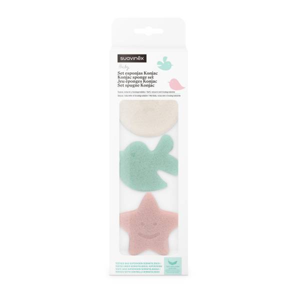 SUAVINEX Sponges Set Konjac 