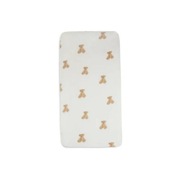 JOLLEIN Fitted Sheet Jersey 60x120 - Teddy Bear