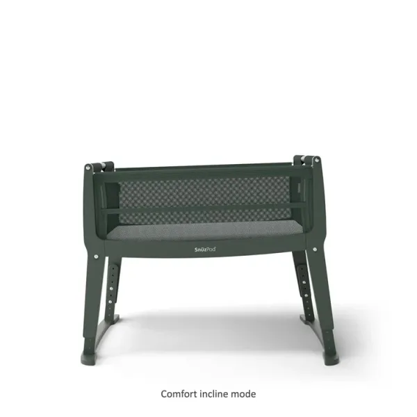 SnuzPod Studio Bedside Crib - Berlin Green 