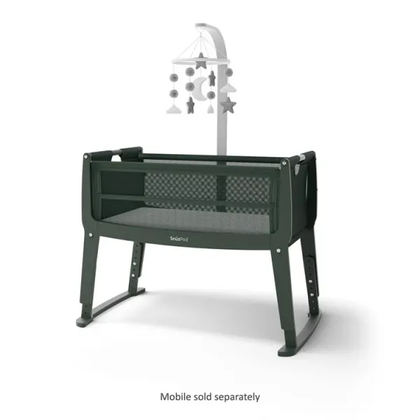 SnuzPod Studio Bedside Crib - Berlin Green 