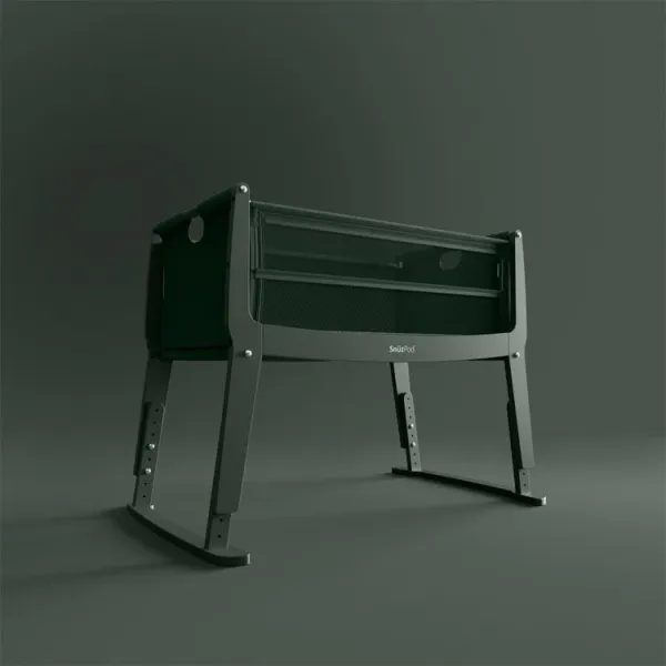SnuzPod Studio Bedside Crib - Berlin Green 