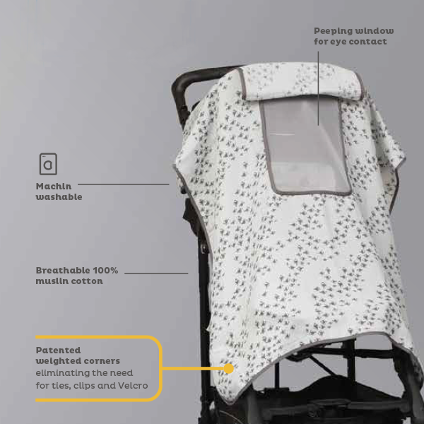 SIMPLY GOOD Weighted Sunshade - Grey Eyes