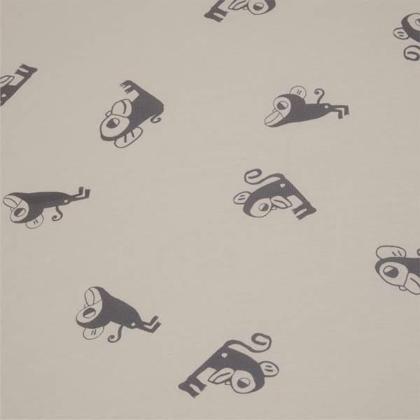 SIMPLY GOOD Fitted Sheets 2Pack Bed 70x140 - Monkeys Off White