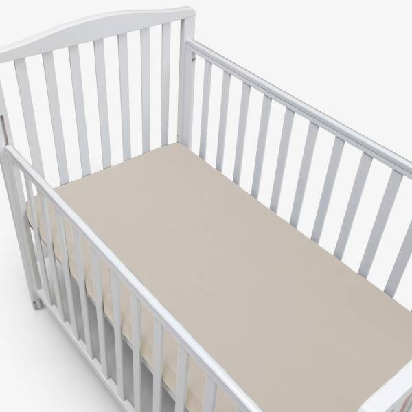 SIMPLY GOOD Fitted Sheets 2Pack Crib 50x90 - Monkeys Off White