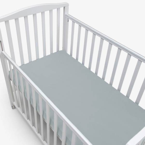 SIMPLY GOOD Fitted Sheets 2Pack Crib 50x90 - Penguins Light Blue