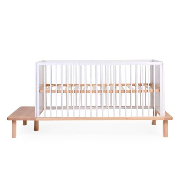CHILDHOME EVO Bed Cot 70x140 - Natural/white