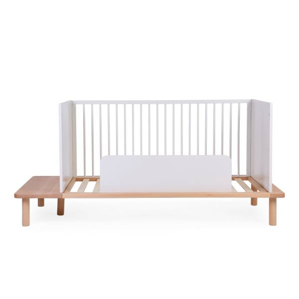 CHILDHOME EVO Bed Cot 70x140 - Natural/white