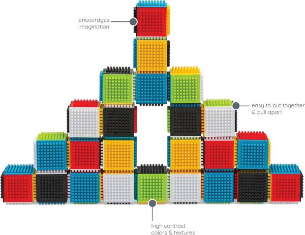 INFANTINO Sensory Blocks Press & Stay