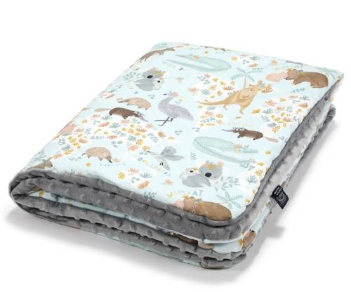 LA MILLOU Blanket 140x110 - Dundee & Friends Blue grey