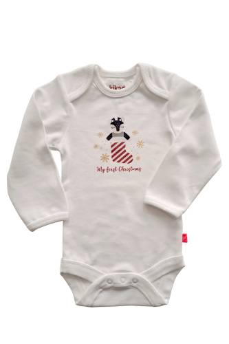 KIKADU Xmas Body My First Christmas - 3-6 months
