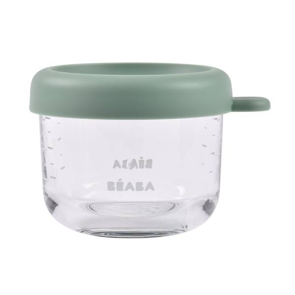 BEABA Food Jar Glass 150 ml - Sage Green