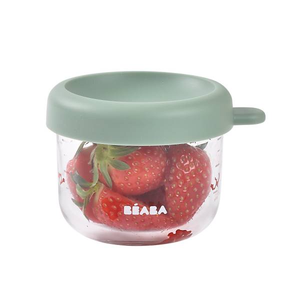 BEABA Food Jar Glass 150 ml - Sage Green