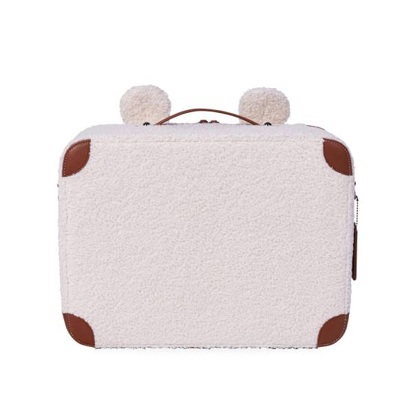 CHILDHOME Mini Traveller Kids Suitcase - Teddy Ecru