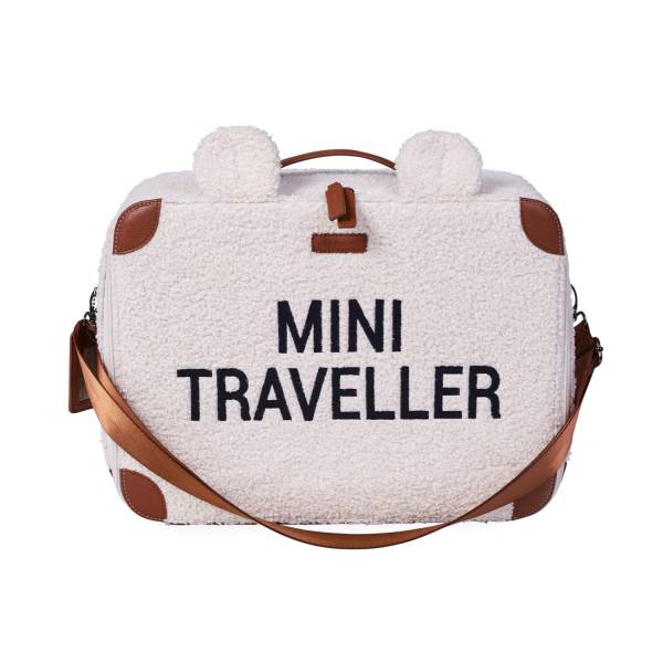 CHILDHOME Mini Traveller Kids Suitcase - Teddy Ecru